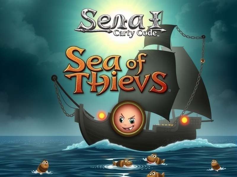 Pirate holding a Sea of Thieves Steam code key on a weathered map