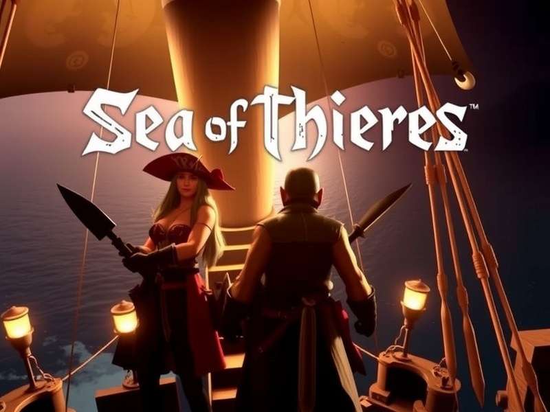 Xbox controller with Sea of Thieves game screen