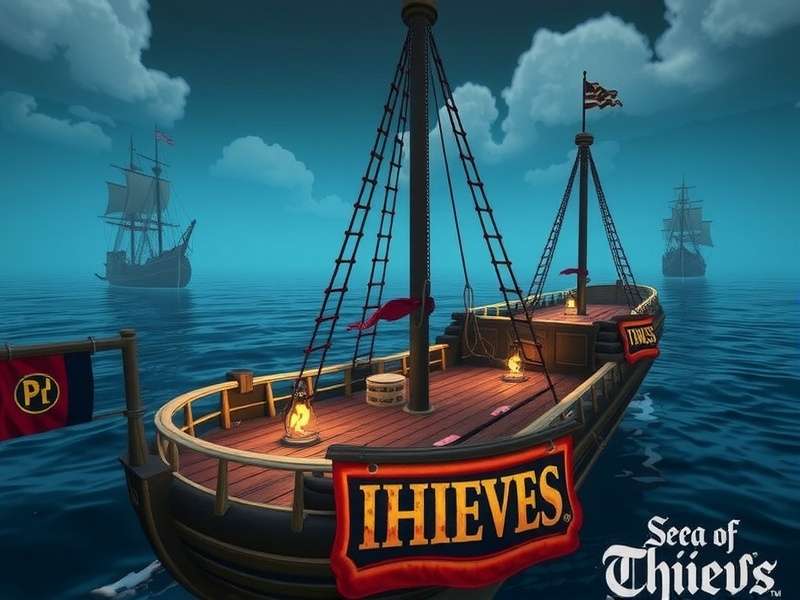 A hidden smugglers cove in Sea of Thieves with barrels of contraband and a sloop tucked away