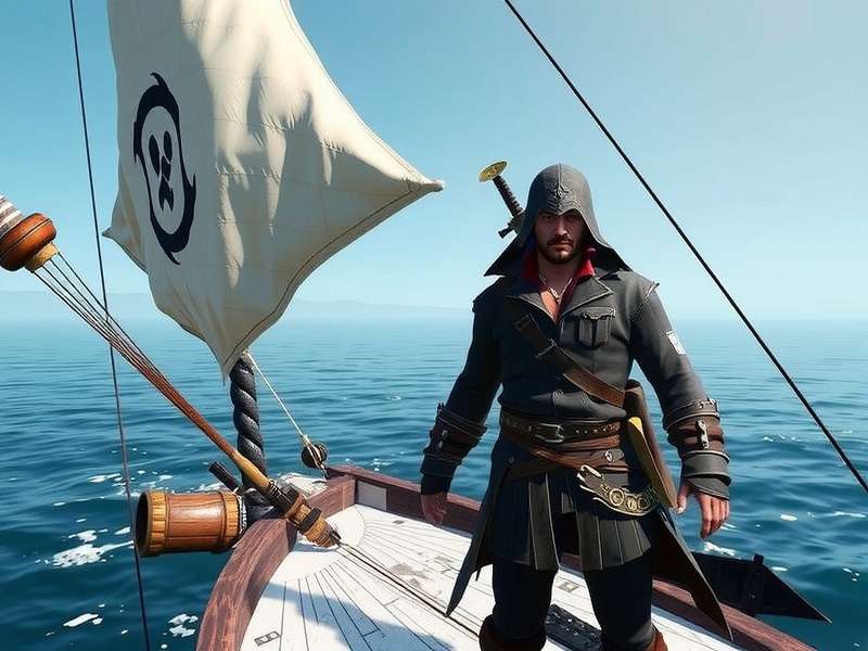 Sea of Thieves crossplay between PS5 and Xbox showing players sailing together