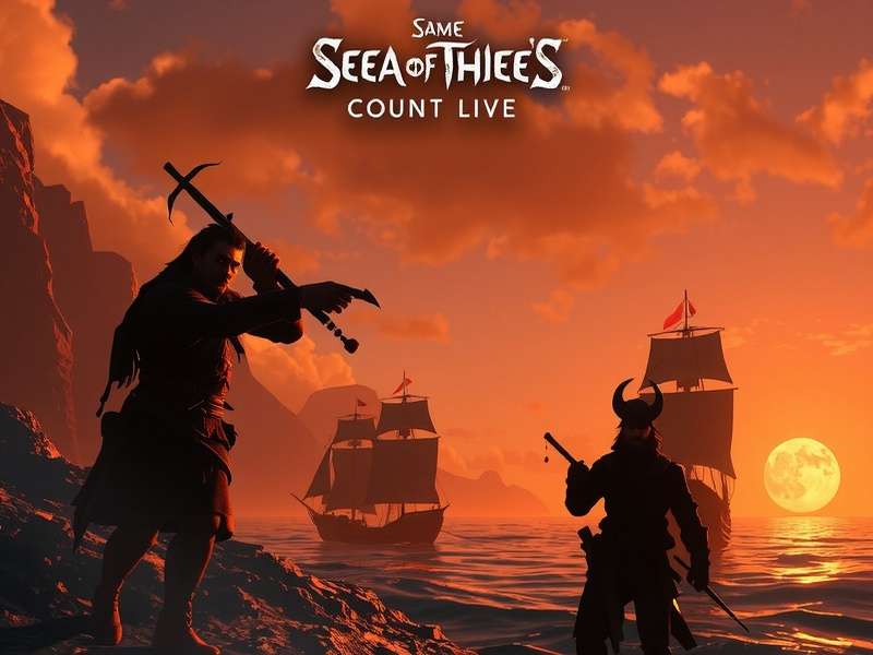 Sea of Thieves live player count graph showing peaks and troughs