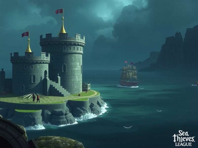 Smugglers League Representative standing outside The Spoils of Plenty Storehouse in Sea of Thieves