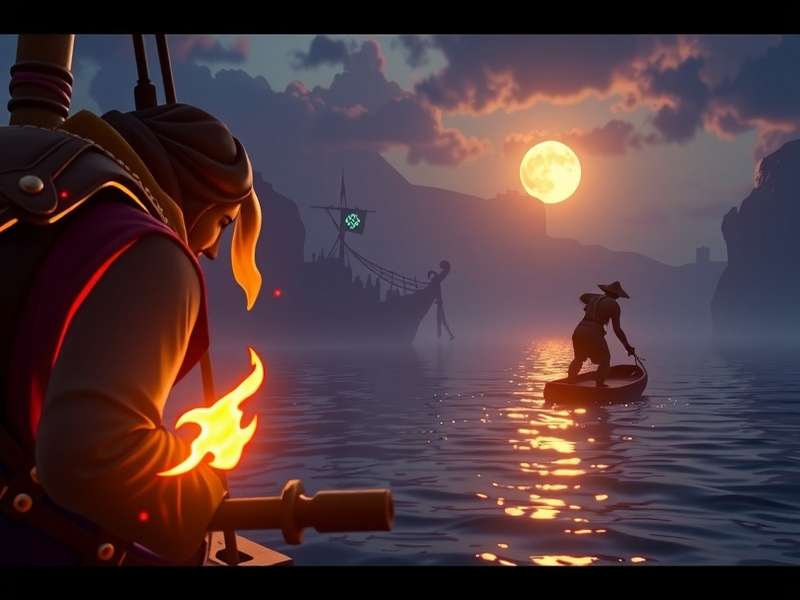 Collection of exclusive Sea of Thieves drop rewards and cosmetics on a pirate ship table