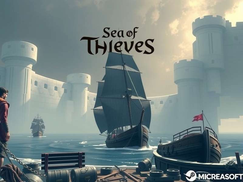 Infographic showing Sea of Thieves crossplay statistics between Steam and Microsoft platforms