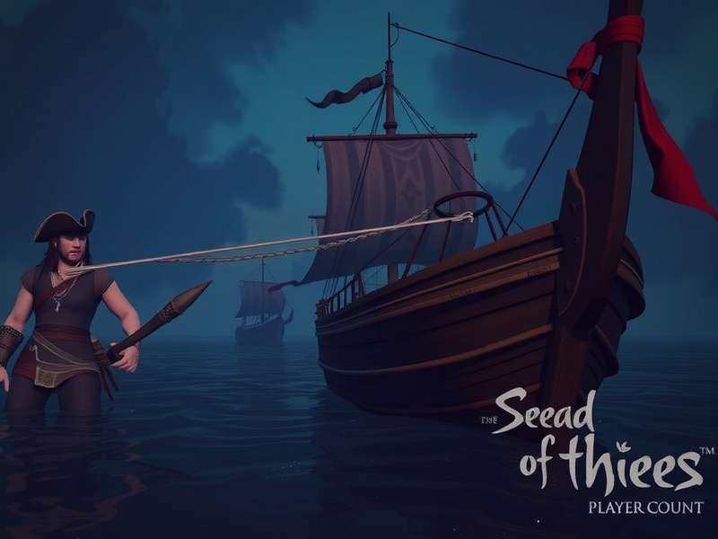 Sea of Thieves 2024 Player Count Trend Chart showing monthly active users