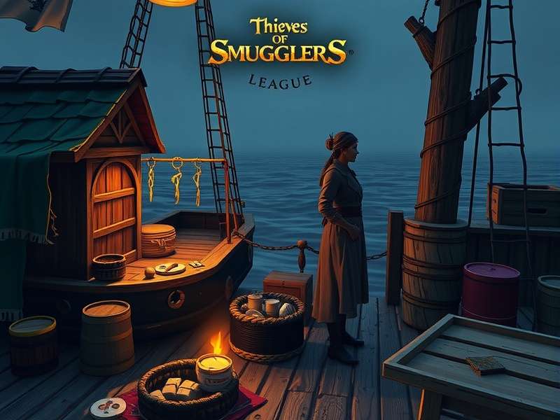 Map detailing optimal smuggling routes in Sea of Thieves, highlighting safe passages and high-risk zones