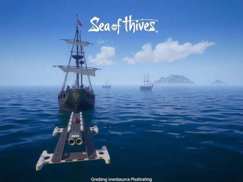 PC and PlayStation 4 players cooperating on a ship in Sea of Thieves
