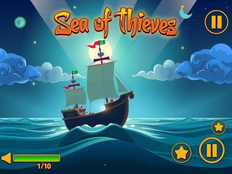 A group of Sea of Thieves players performing music together on a ship deck