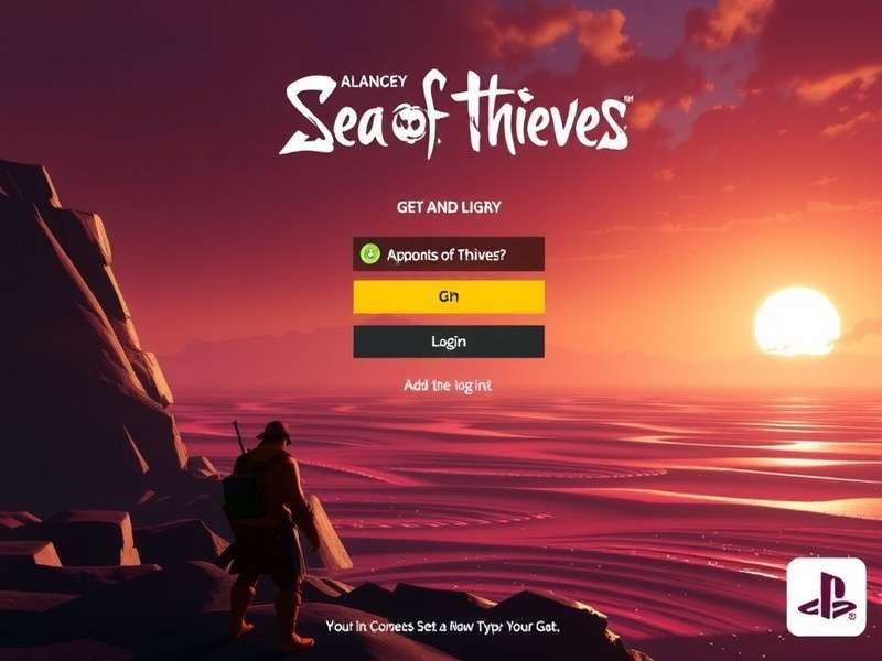 Sea of Thieves PS5 login screen and character selection