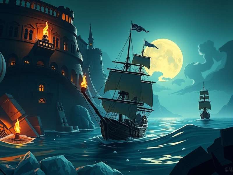 Infographic map showing global Sea of Thieves server regions and data flow