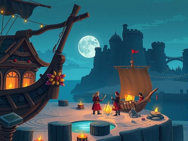 Strategic stacking of cannonball crates on a Galleon deck in Sea of Thieves