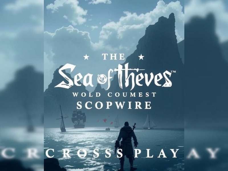 Pirate ships battling on a stormy sea in Sea of Thieves crossplay