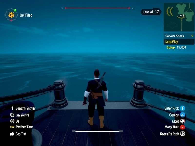 Sea of Thieves ship sailing on stormy seas