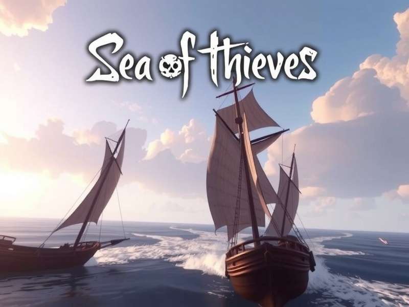 A Sea of Thieves gaming session showing players from Steam and Xbox collaborating on a ship