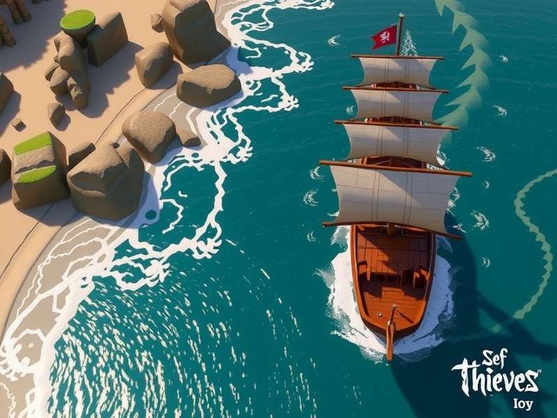 A pirate holding a treasure map in Sea of Thieves