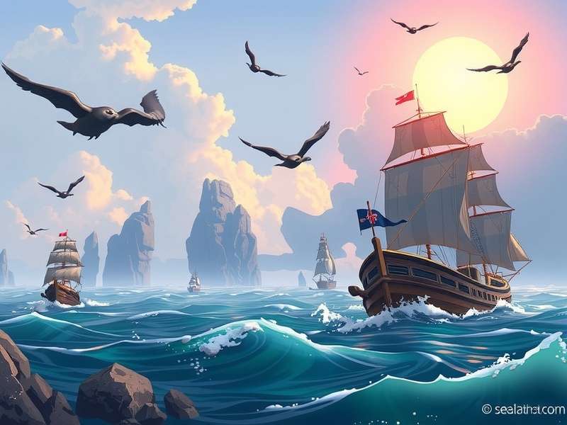 Burning Blade ship in Sea of Thieves