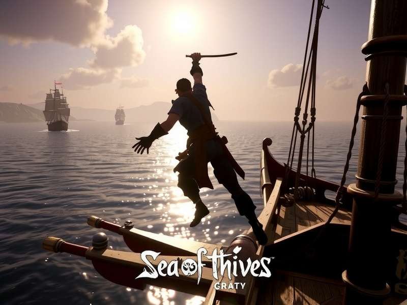 Sea Of Thieves PS5 Disc Version physical box art showing the pirate ship and golden horizon