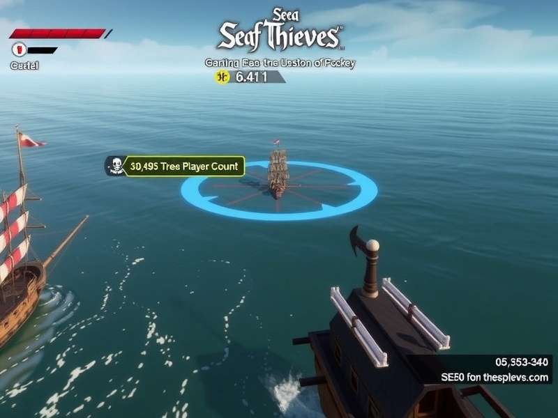 Sea of Thieves PS5 player count chart showing steady growth in 2025