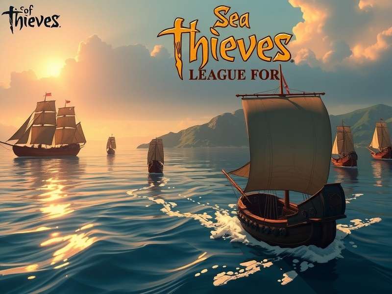 Sea of Thieves Smugglers League Mark burned into the hull of a galleon at sunset