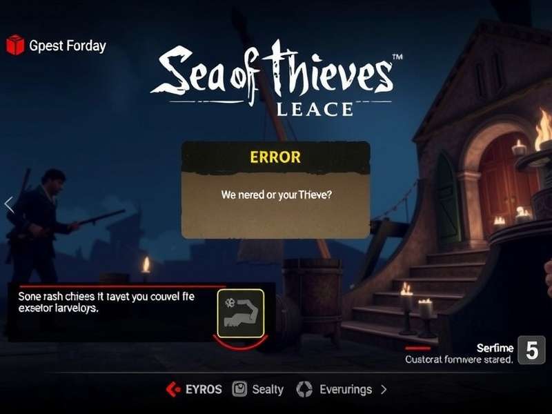 Sea of Thieves PS5 Ashbeard Error screen showing connection lost message with the Ashbeard error code