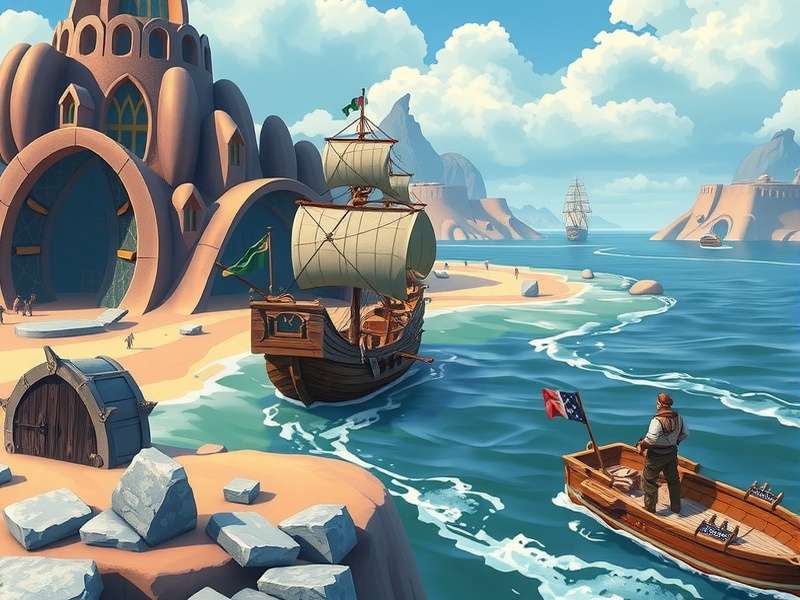 Sea of Thieves aimbot targeting overlay showing locked crosshair on a pirate ship